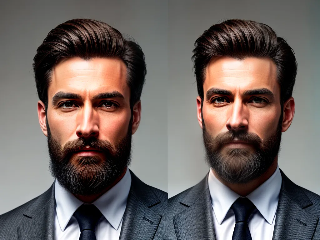 Fotos homem sofisticado barba estilo 1