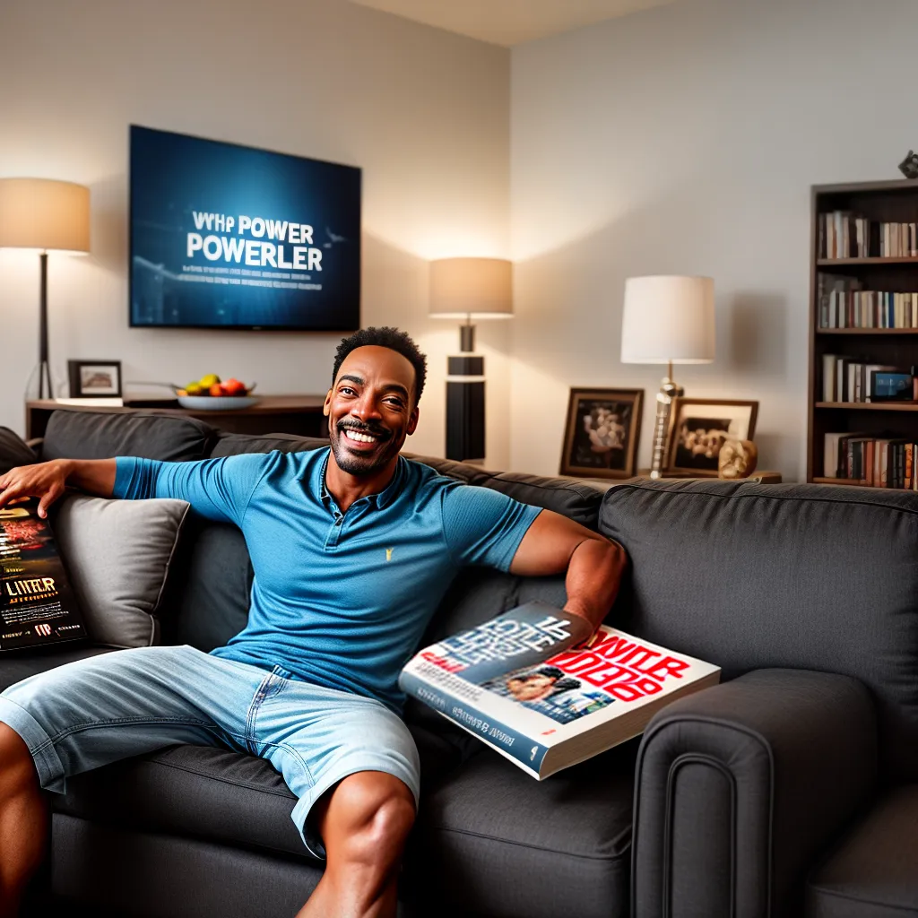 Fotos homem sorrindo leitura livro comedia