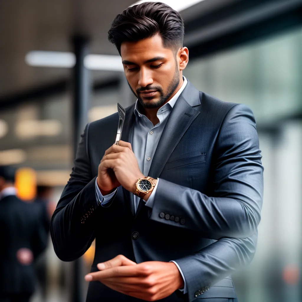 Fotos homem trem relogio sofisticado