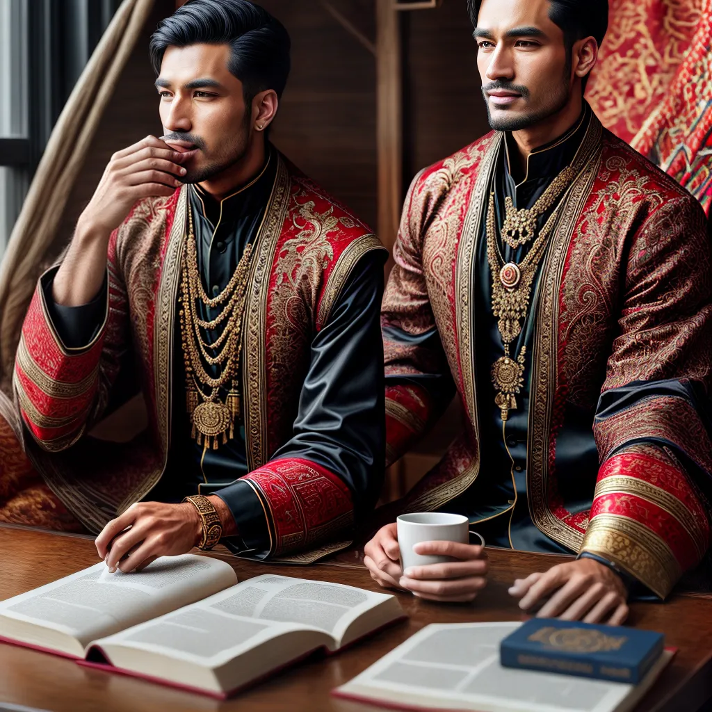 Fotos homem yurt tea estilo tatar historia