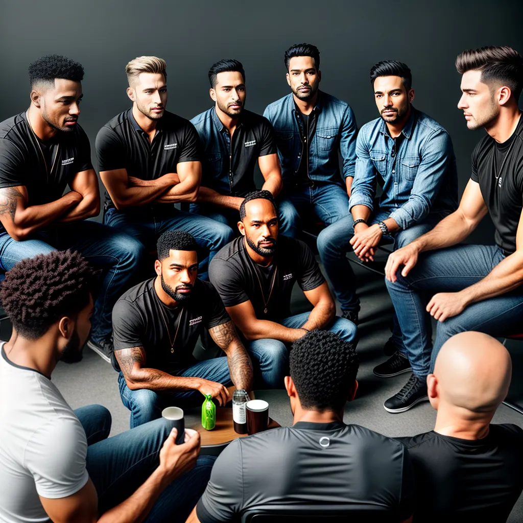 Por que a conscientização sobre masculinidade tóxica é importante para a sociedade 2 Fotos homens conversa diversidade empatia