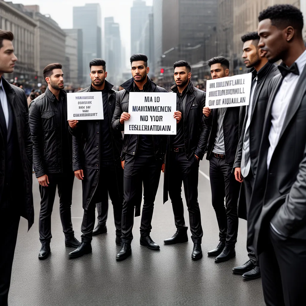 Fotos homens diversos igualdade genero