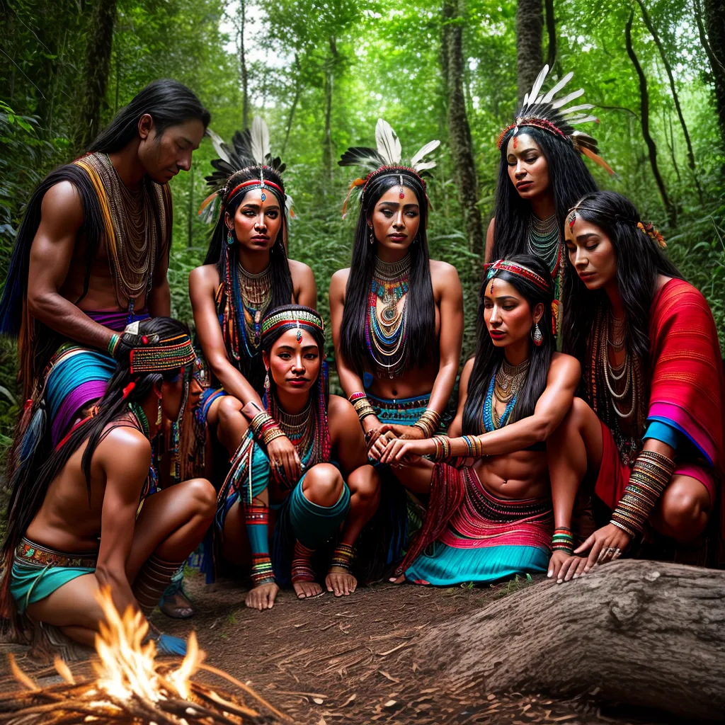 Fotos indigenas floresta fogo beleza artesanato