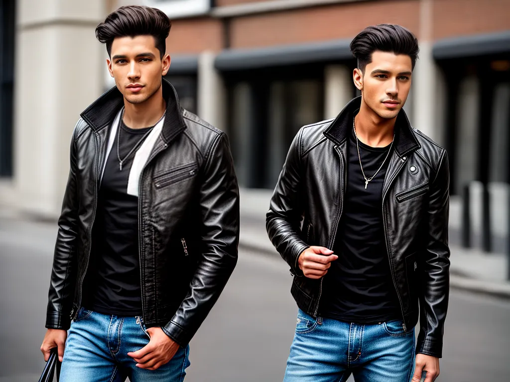 Arrase no Estilo com a Jaqueta de Couro Masculina! Fotos jaqueta de couro masculina como usar