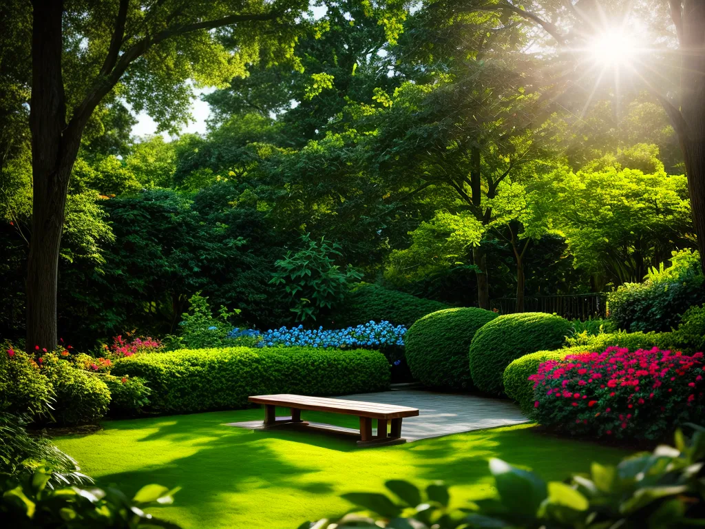 Melhore seu bem-estar com dicas de saúde eficazes 2 Fotos jardim banco natureza serenidade
