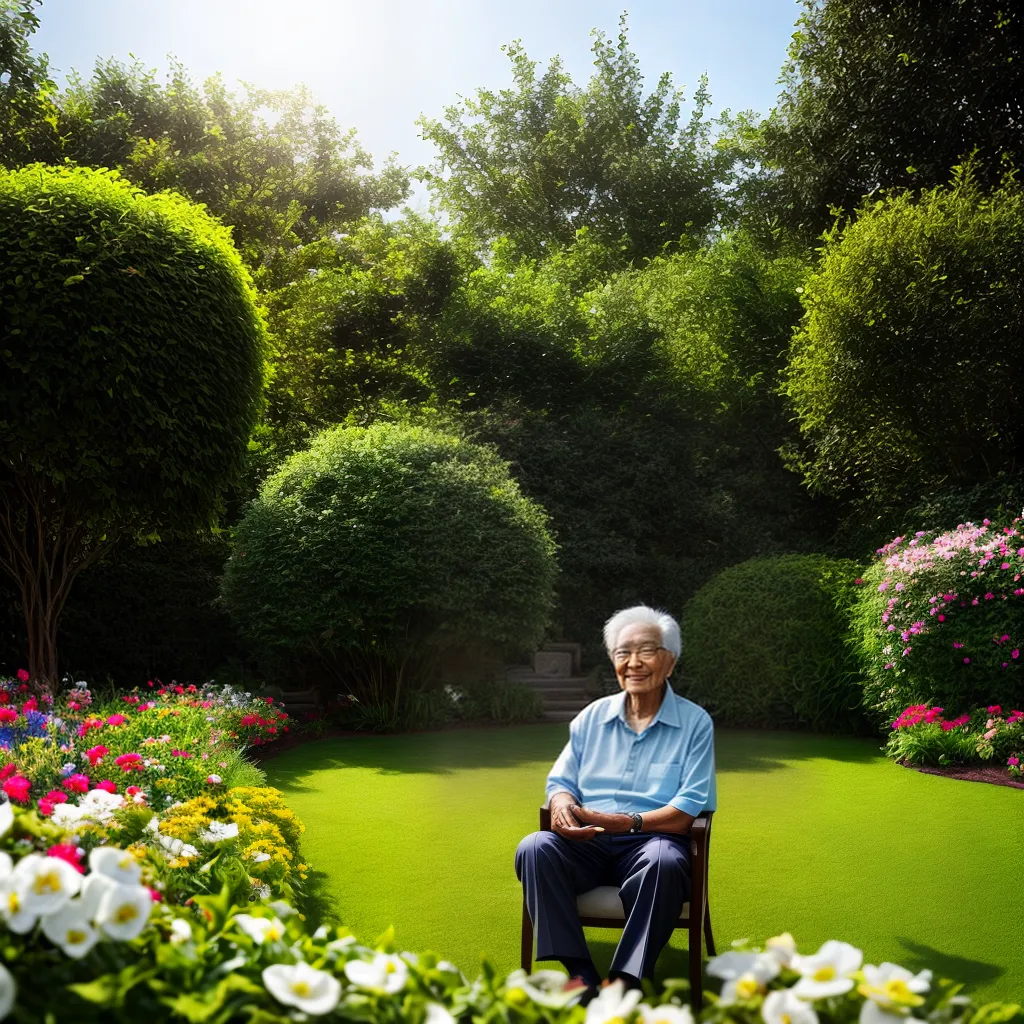 Como encontrar felicidade na aposentadoria: reflexões sobre autoavaliação 1 Fotos jardim idoso felicidade