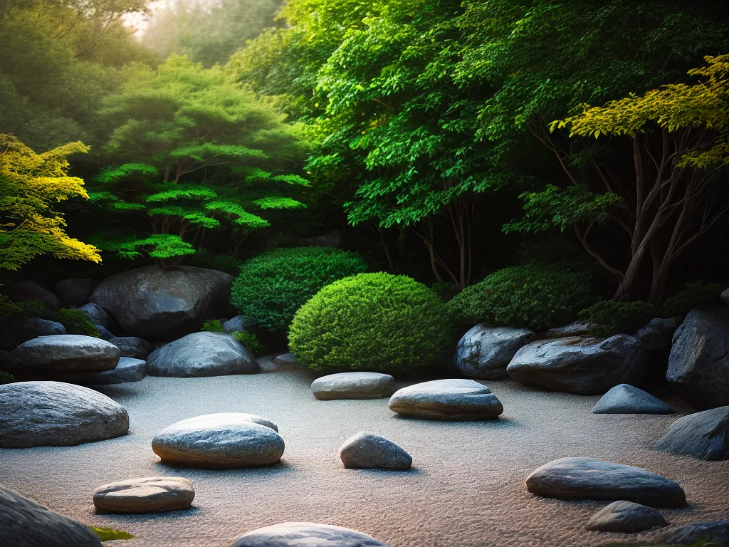 Fotos jardim zen meditacao paz