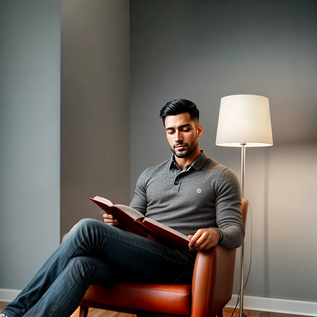 Por que todo homem deveria investir em seu desenvolvimento pessoal 2 Fotos leitura autoajuda cafe cadeira