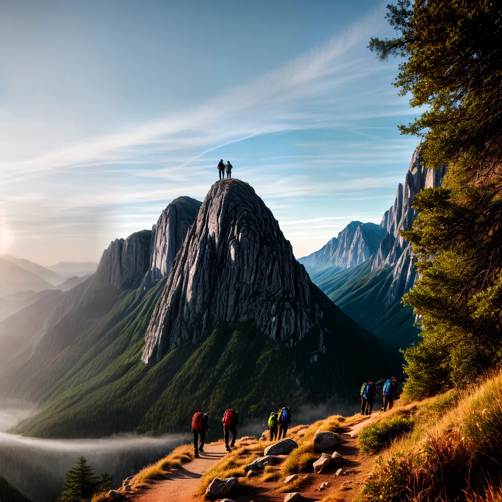 Fotos lideranca trilha montanha seguidores 1