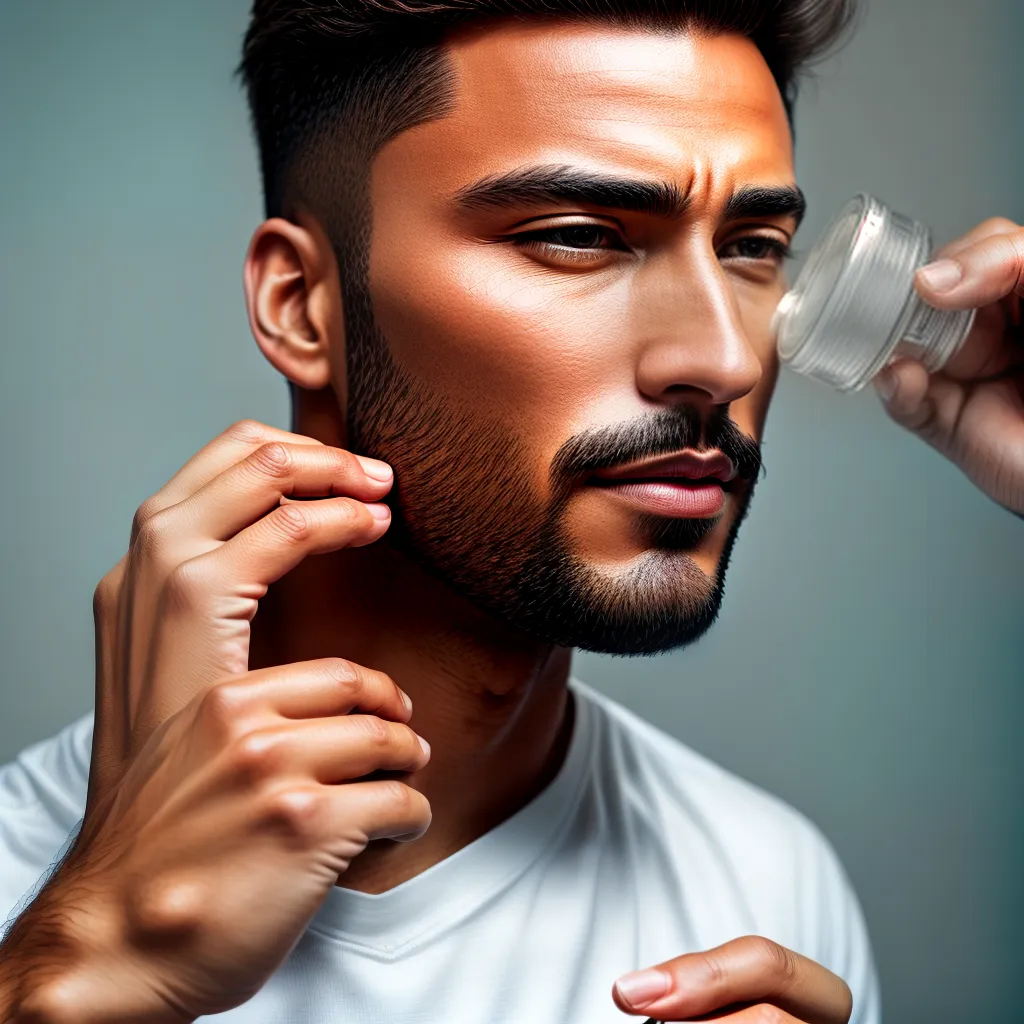 Fotos maos homem produtos cuidado pele