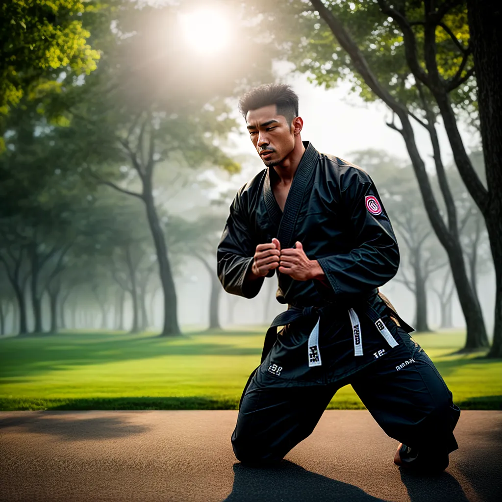 Fotos martial arte serenidade ar livre