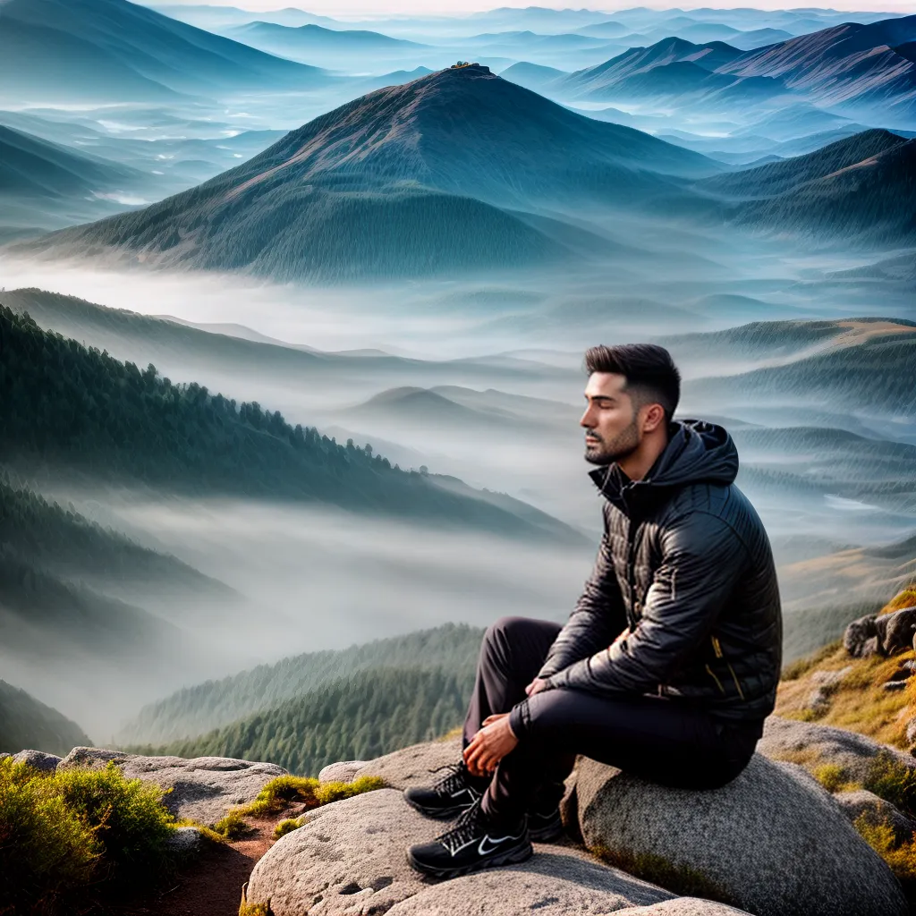 Por que a Meditação é Importante para a Saúde Mental Masculina 1 Fotos meditacao homem montanha serenidade