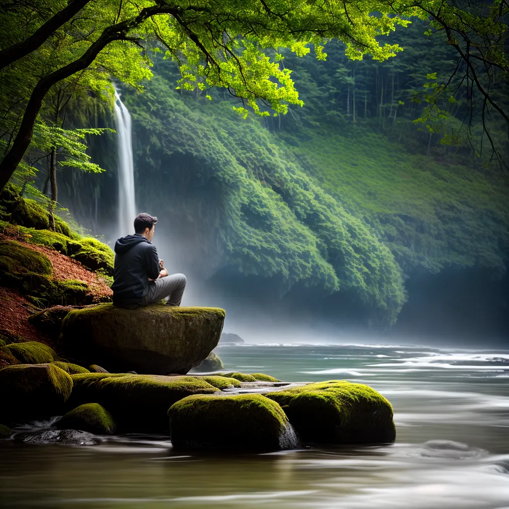 Descubra como cuidar da saúde mental masculina: um guia completo 2 Fotos meditacao natureza paz