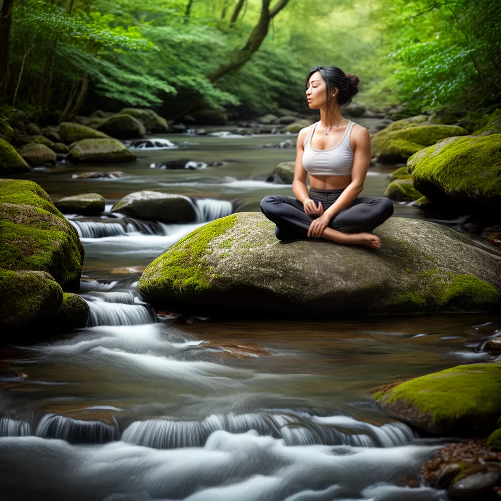 Como melhorar sua saúde mental e emocional através da meditação 3 Fotos meditacao natureza serenidade fluir