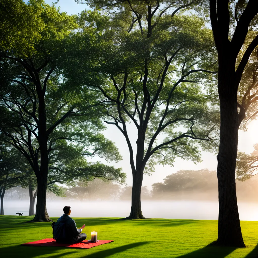 Por que é importante cuidar da saúde mental masculina 1 Fotos meditacao parque sol passaros tranquilidade