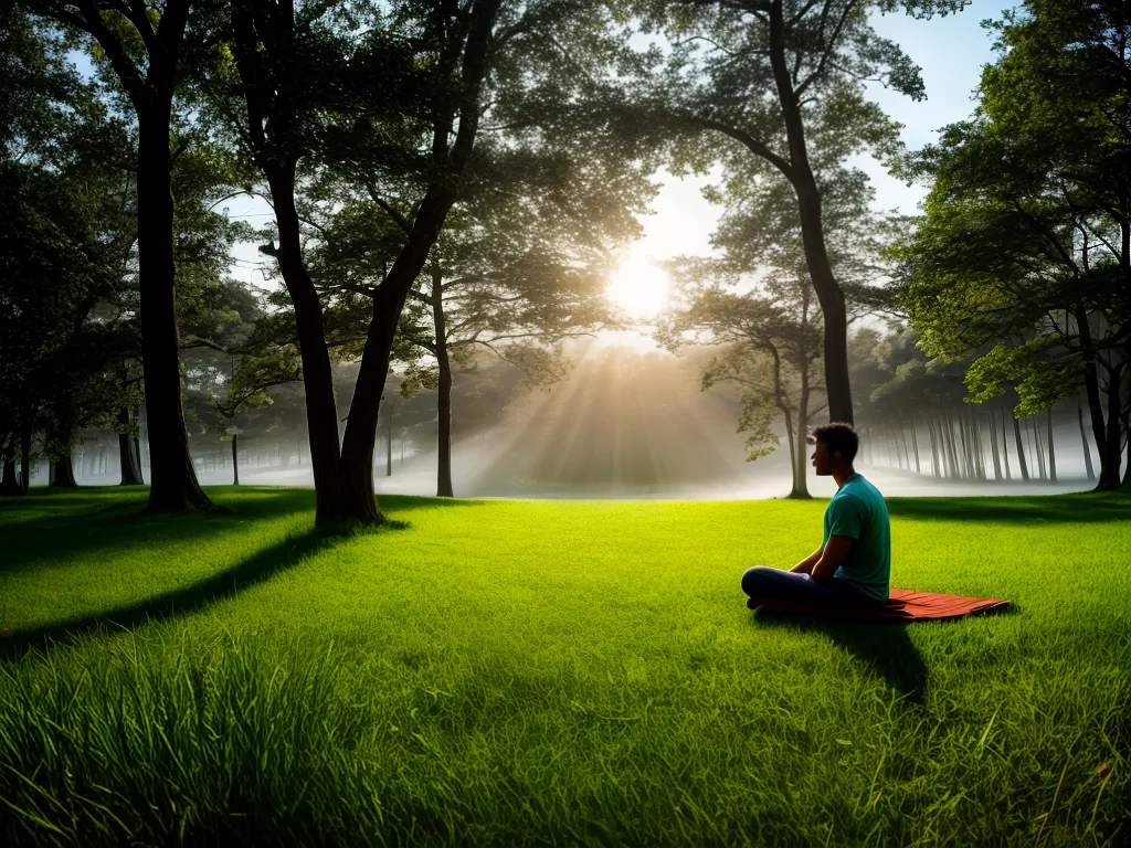 Como melhorar sua saúde mental e emocional através da meditação Fotos meditacao paz por do sol arvores