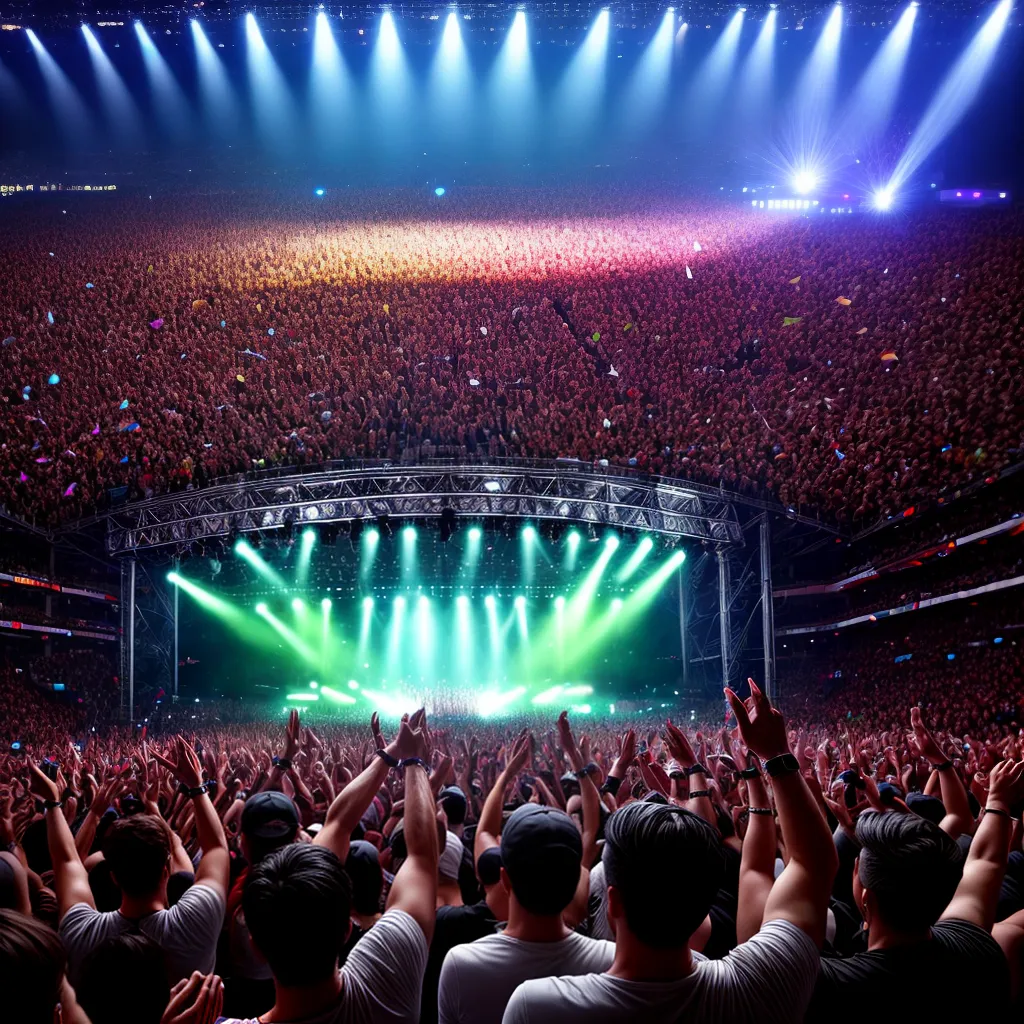 Por que os shows ao vivo são tão emocionantes 1 Fotos multidao olhos fechados luzes musica