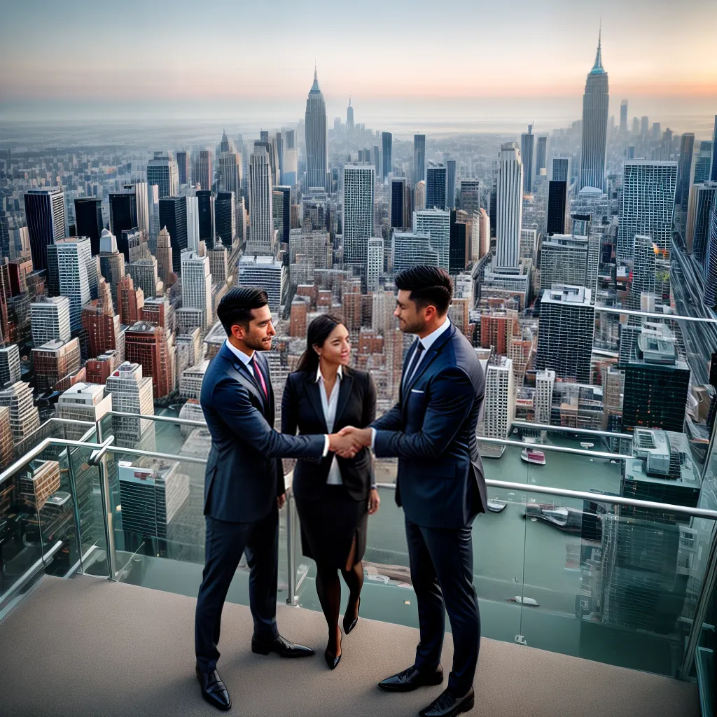 Fotos negocios aperto maos cidade