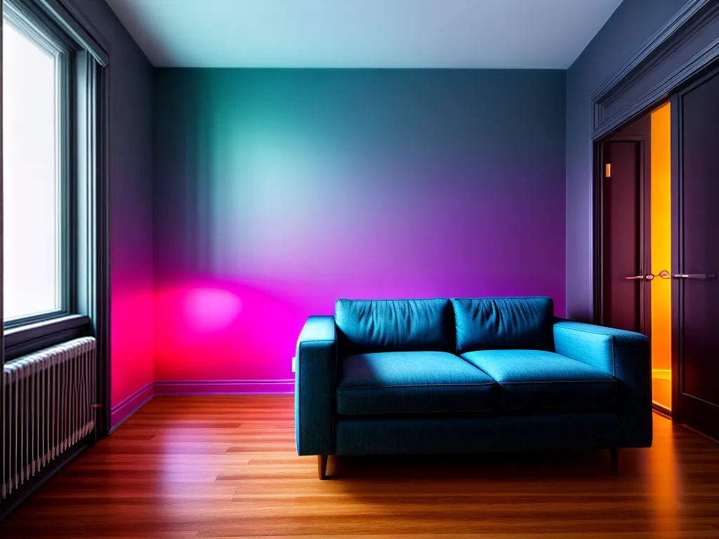 Como utilizar o néon na decoração de interiores 4 Fotos neon sofa moderno decoracao