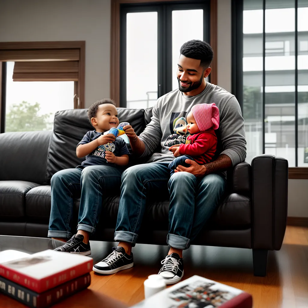 Fotos pai bebe brinquedos crib livro