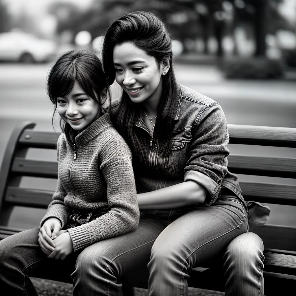 Fotos pai filha banco parque amor