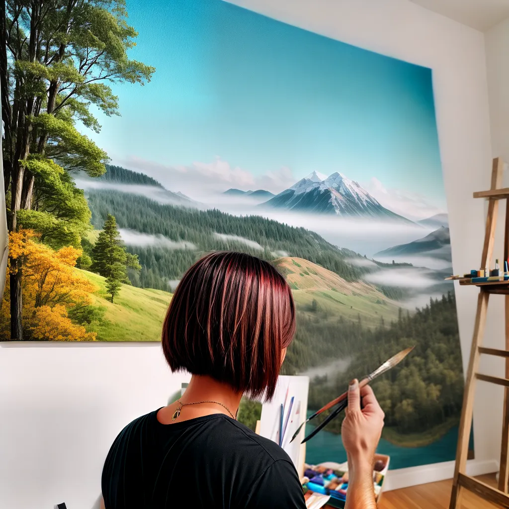 Fotos pintura artista novas habilidades