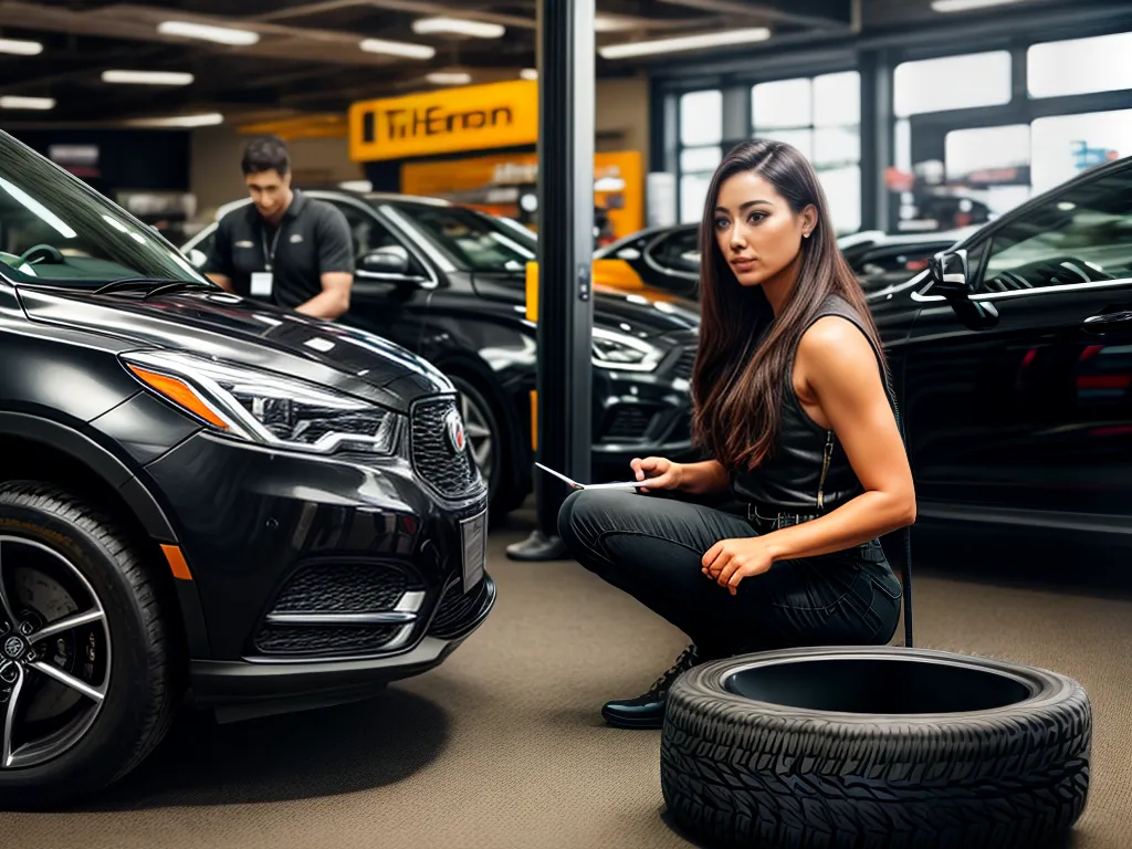 Como escolher o melhor pneu para seu carro. Fotos pneus loja escolha cliente pensativo