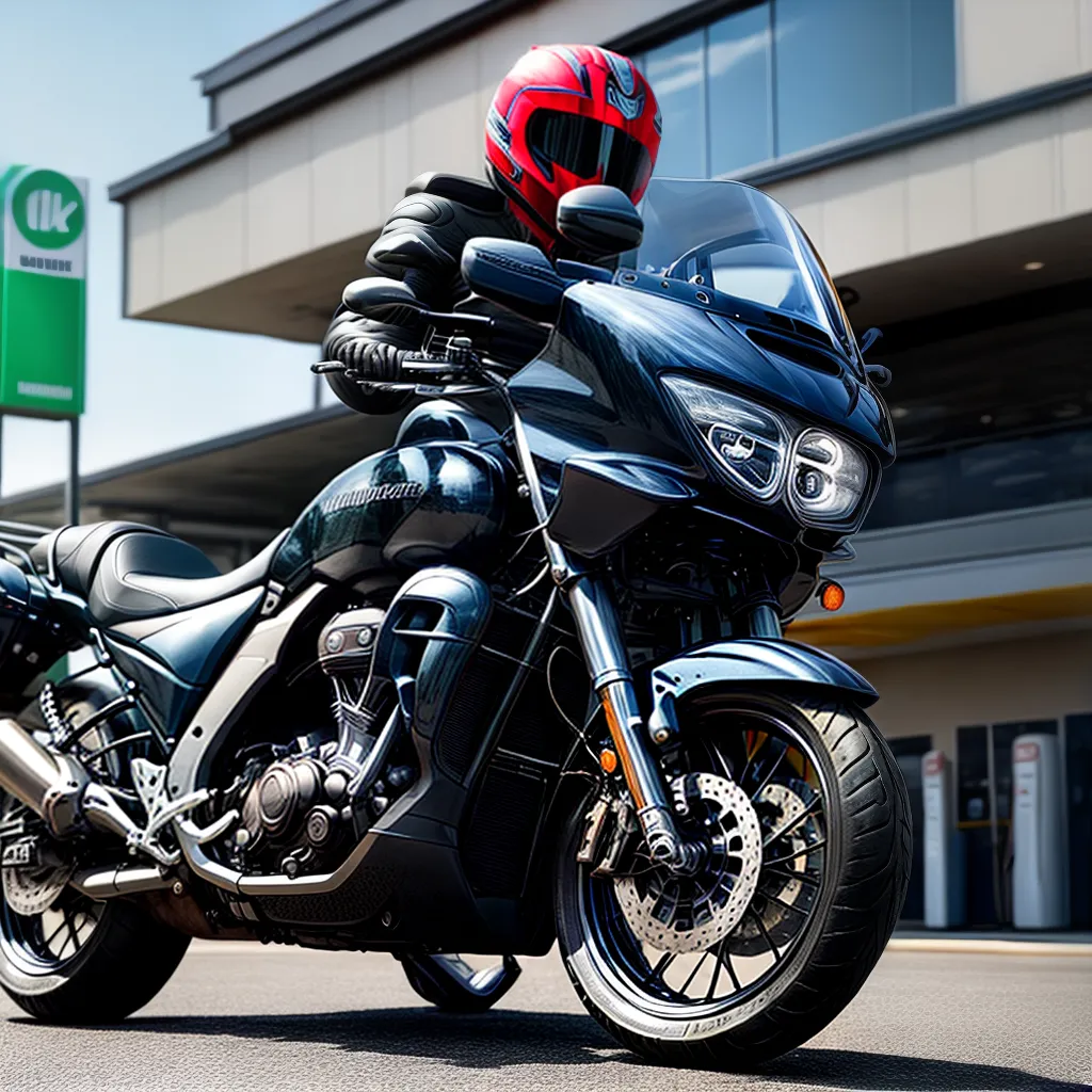 Fotos posto gasolina moto combustivel 1