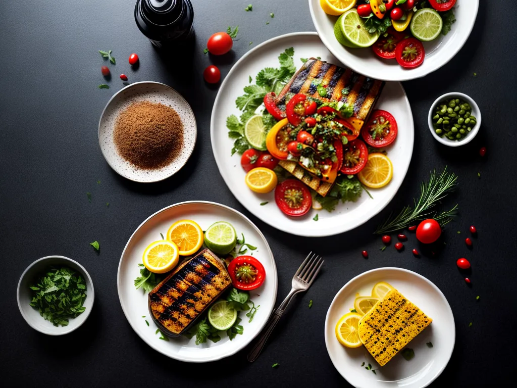 Fotos prato colorido legumes saudaveis 1