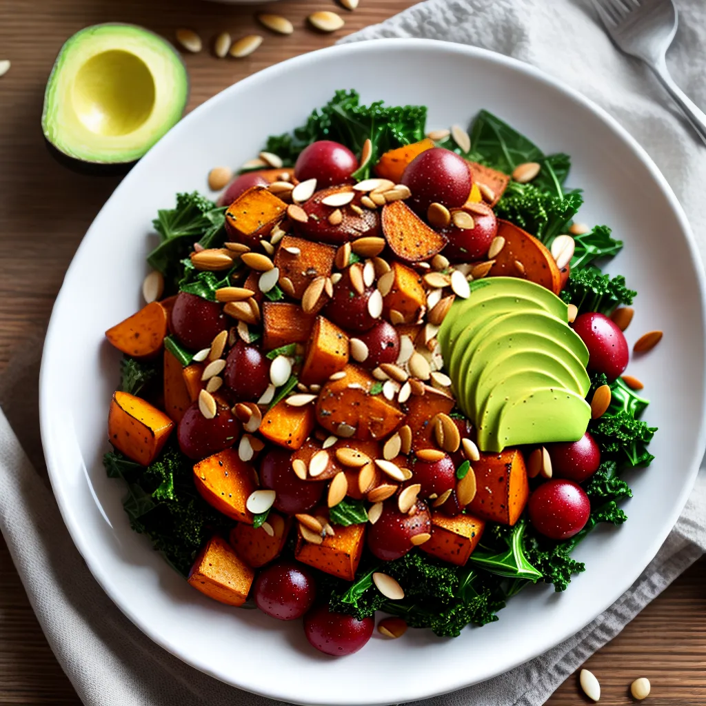 Pratos vegetarianos: opções saudáveis e saborosas para o seu cardápio 1 Fotos prato colorido vegetais abacate amendoas