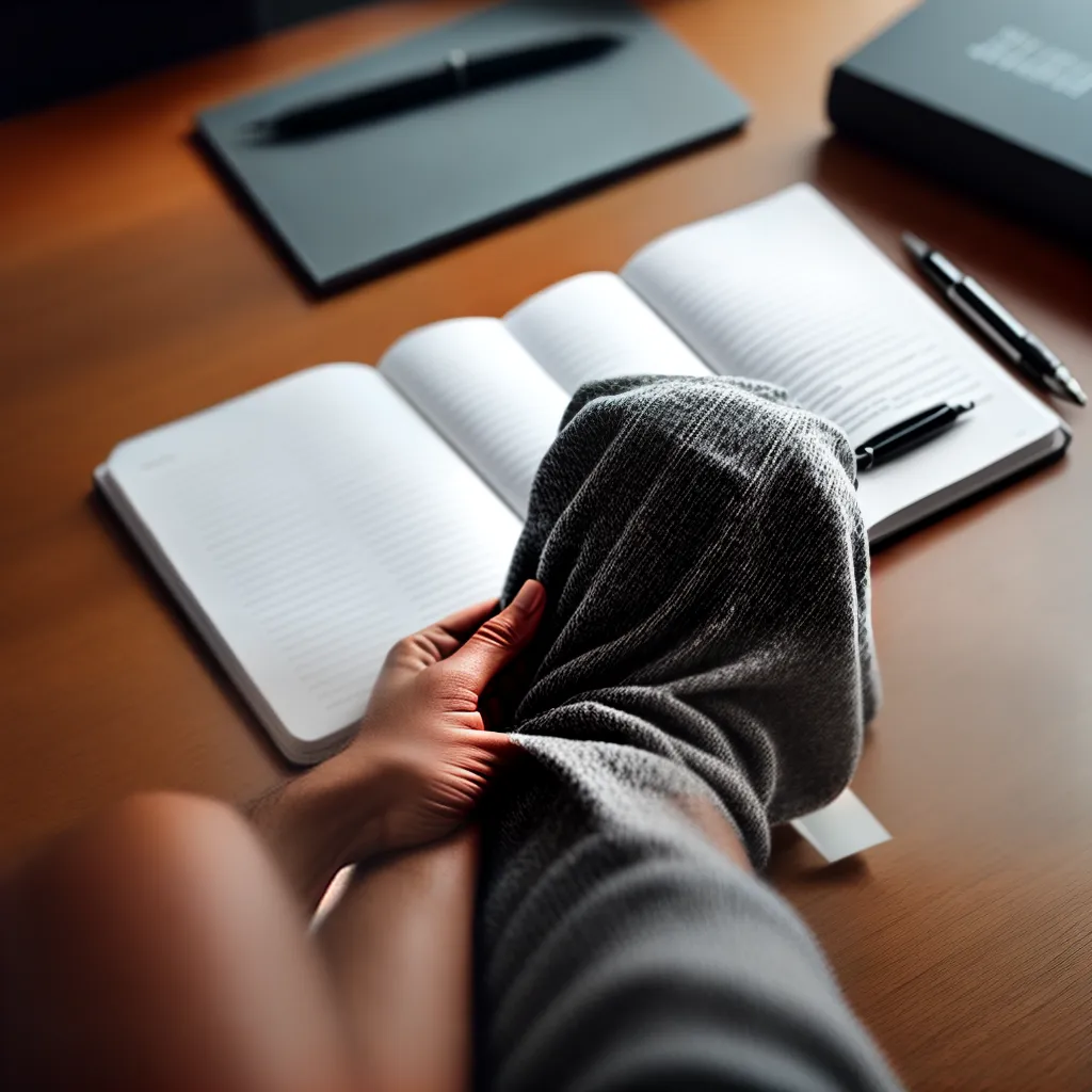 Fotos reflexao caderno caneta mindfulness