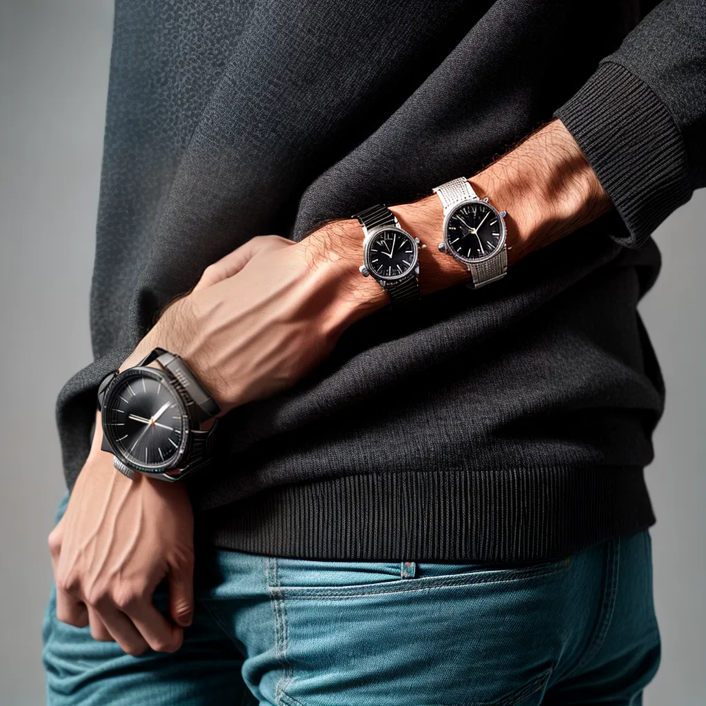 Fotos relogio prata pulso numeros couro