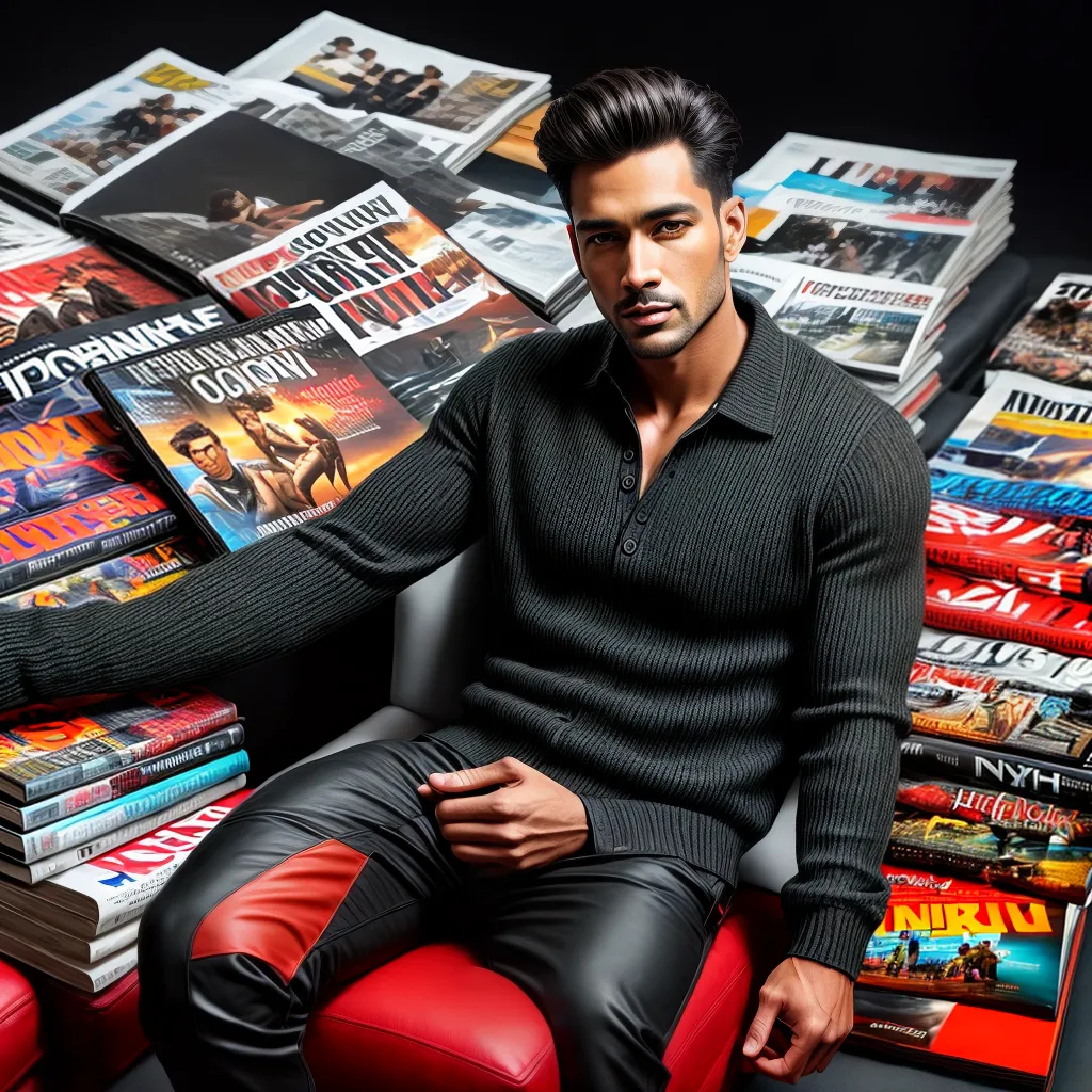 Por que as revistas masculinas ainda são populares? 4 Fotos revistas homens sofa provocantes