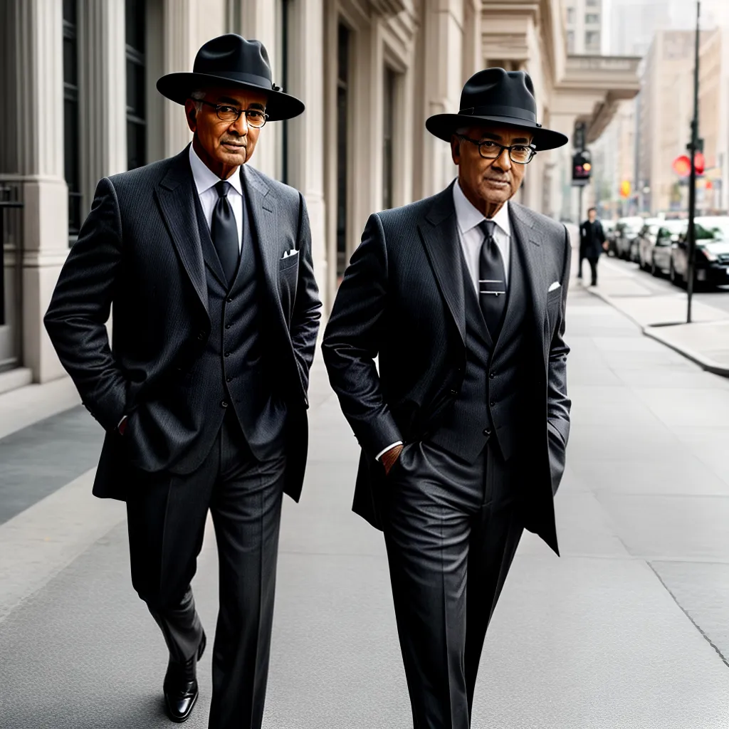 Oitenta anos de estilo masculino: Como se vestir bem em qualquer idade 3 Fotos senhor elegante terno chapeu bengala