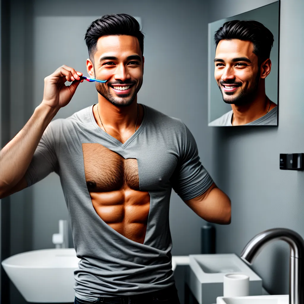 Fotos sorriso saude banheiro escova fio dental