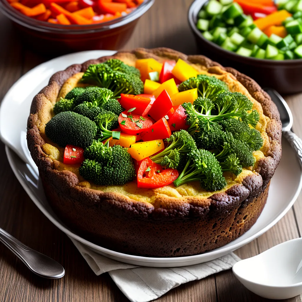 Fotos souffle legumes cremoso herbs