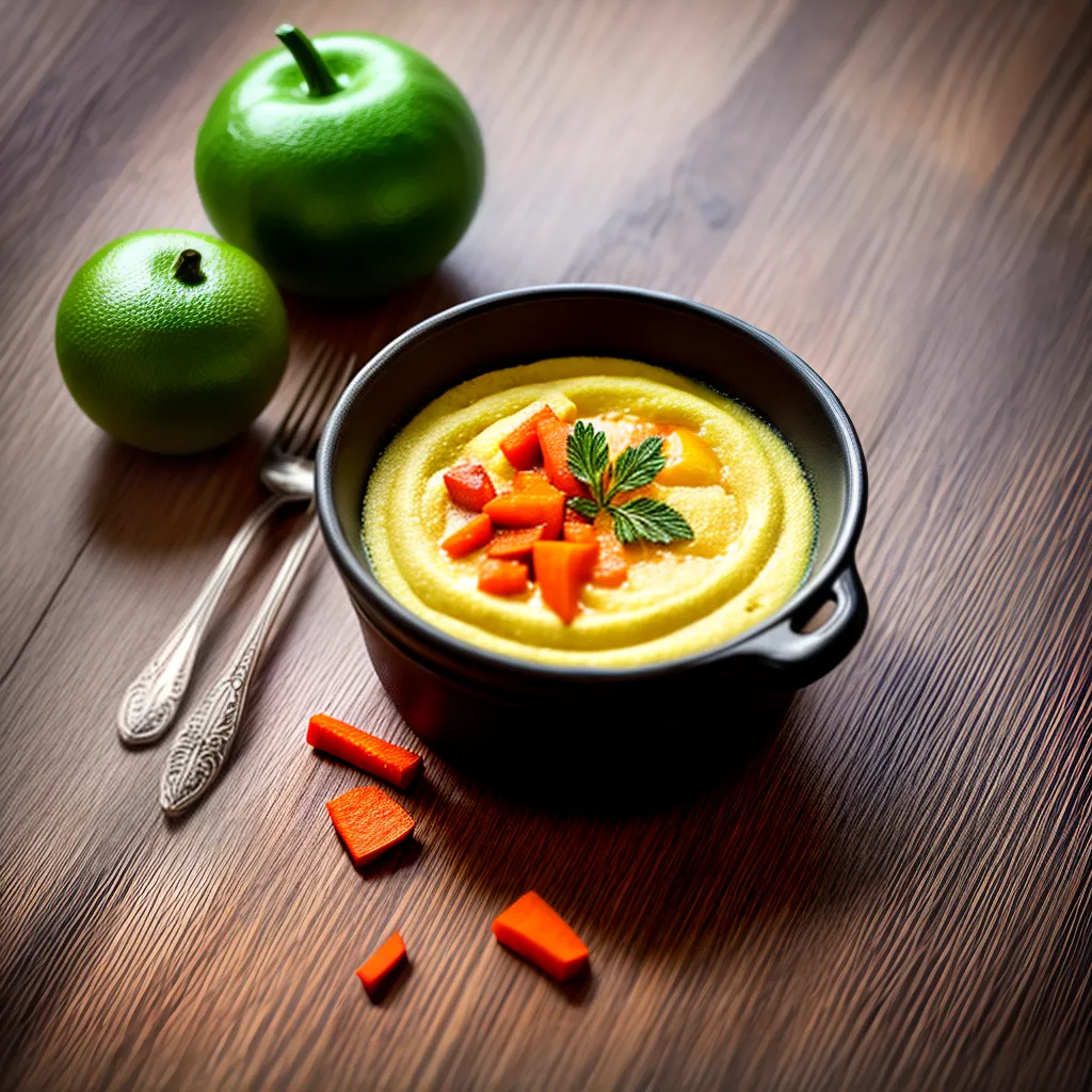 Fotos souffle legumes quente dourado salada agua limao