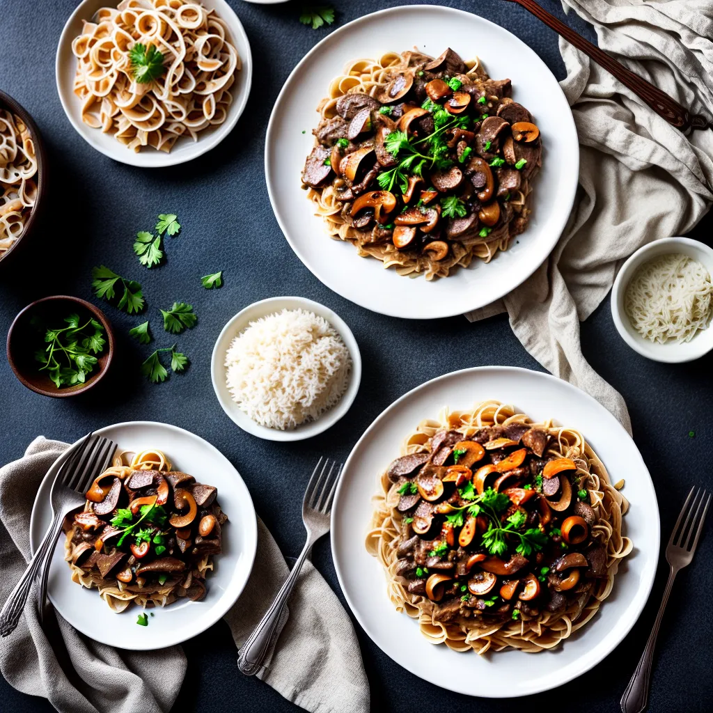 O que é e como preparar um autêntico Strogonoff Russo. 4 Fotos strogonoff carne cogumelo molho