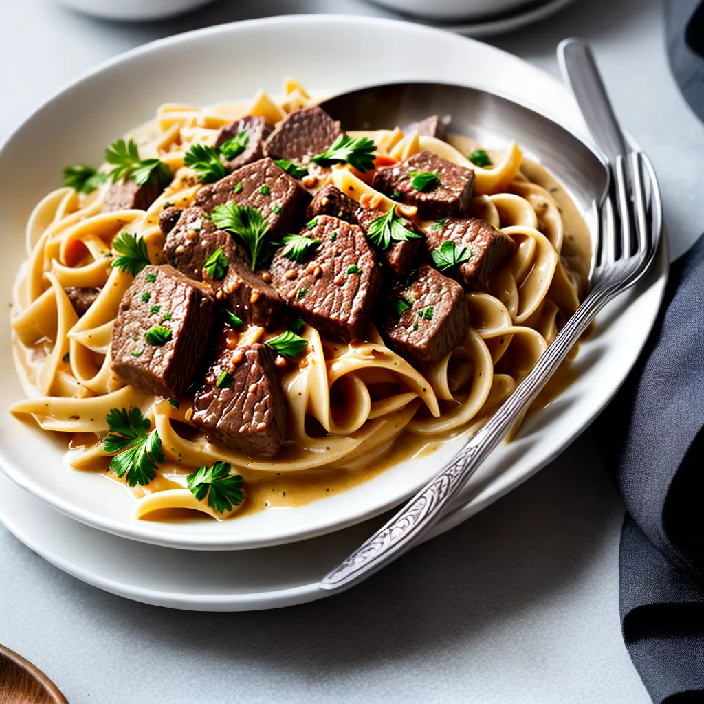 Os segredos para fazer um strogonoff de carne cremoso e saboroso 3 Fotos strogonoff cremoso carne arroz parsley