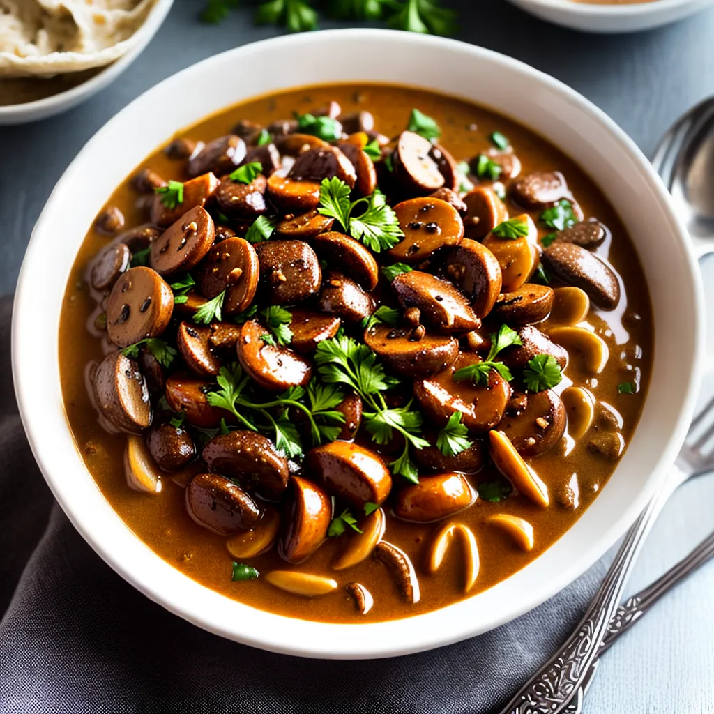 Os segredos para fazer um strogonoff de carne cremoso e saboroso 1 Fotos strogonoff cremoso carne molho champignon
