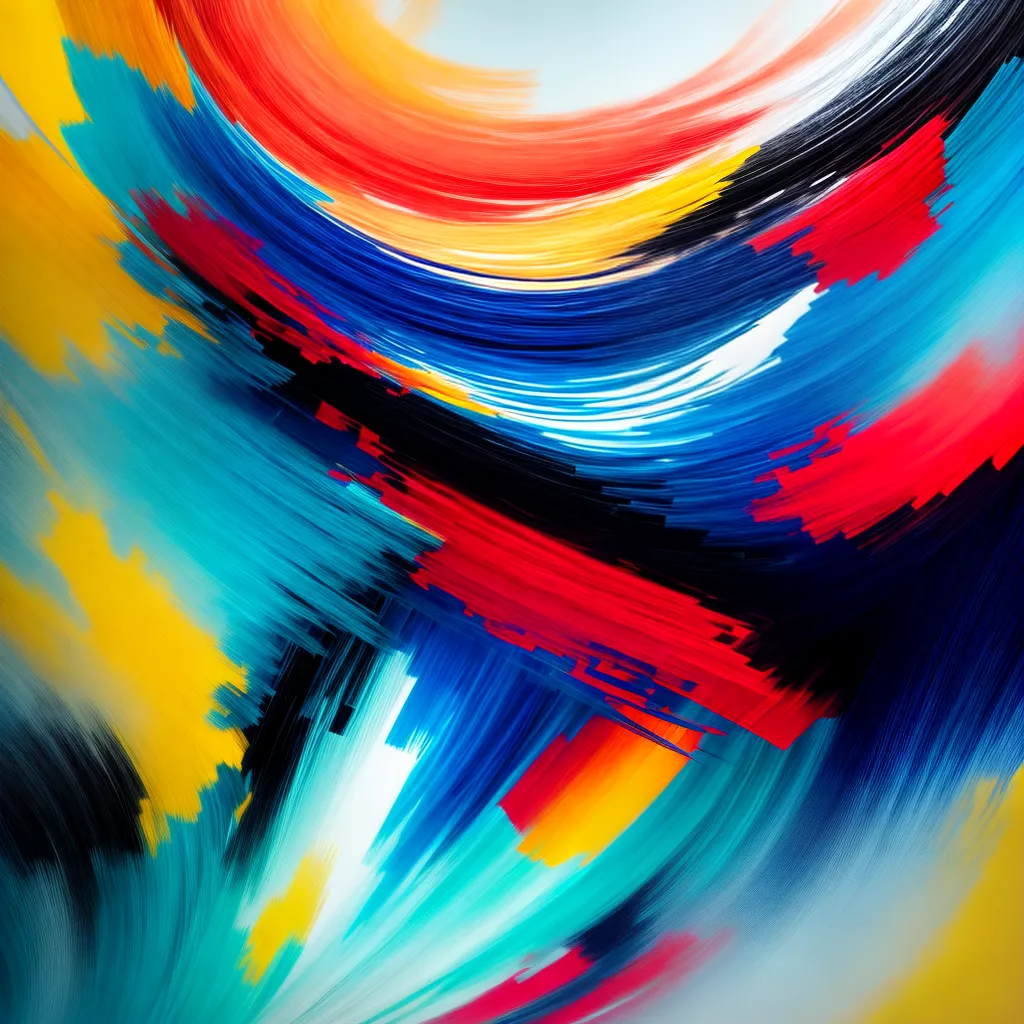 Fotos tela abstrata caos cores movimento