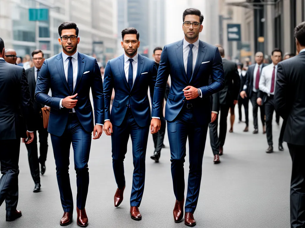 Fotos terno navy profissional elegante