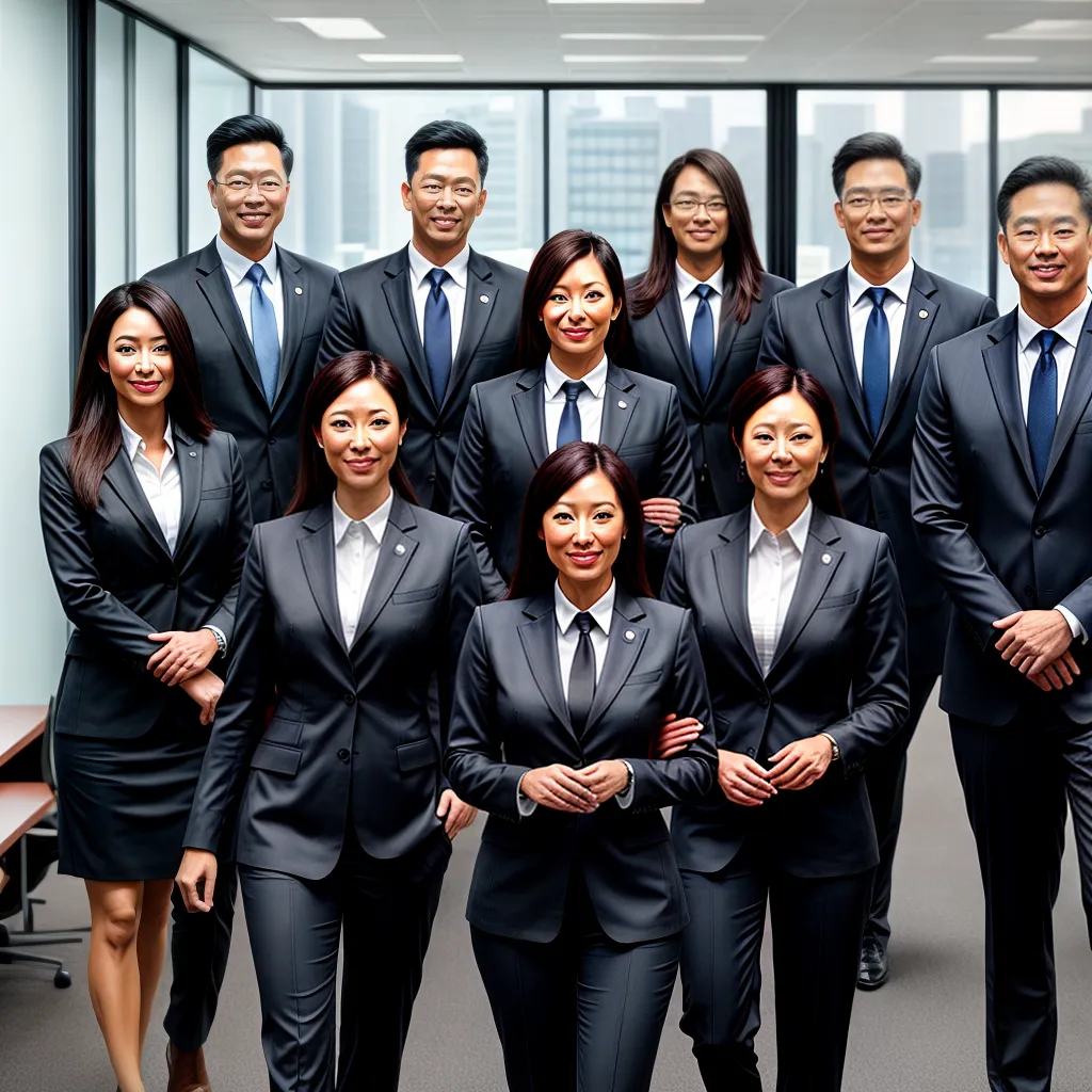 Fotos trabalho equipe uniforme profissional