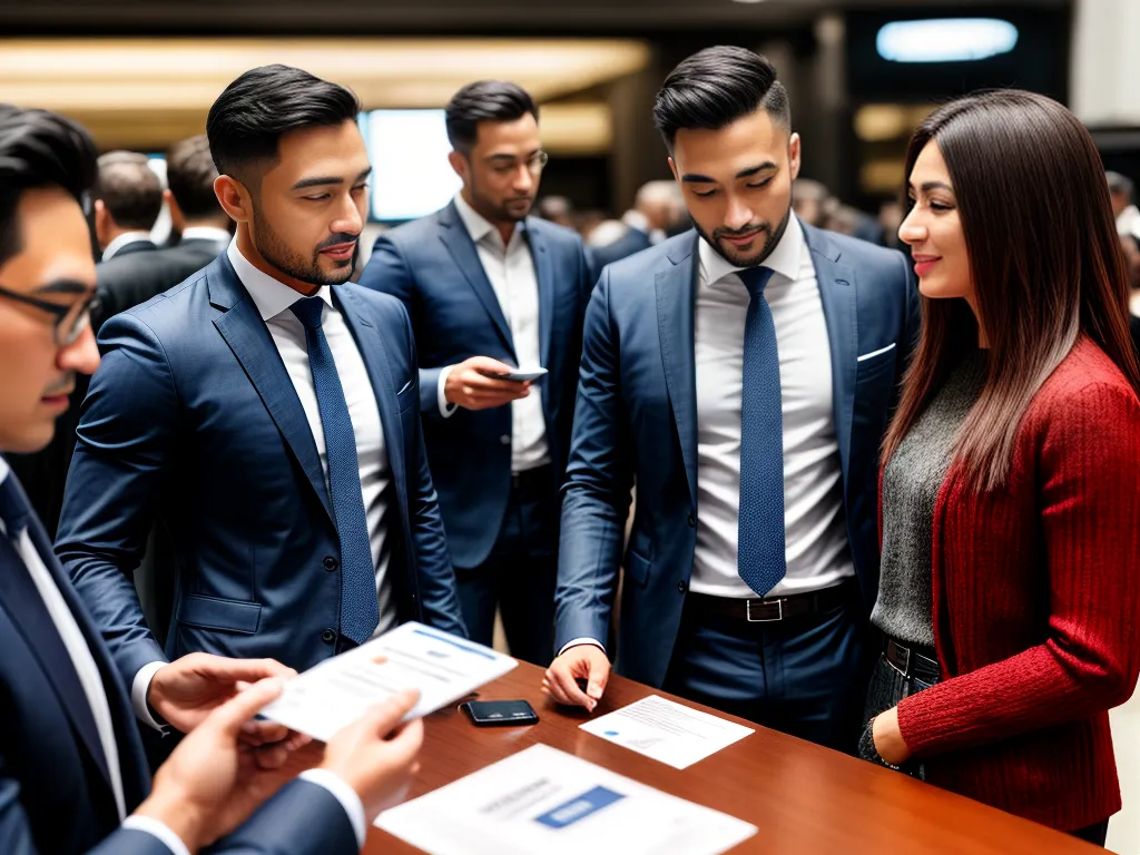 Como fazer networking efetivo na carreira de comerciante Fotos traders evento networking troca cartoes