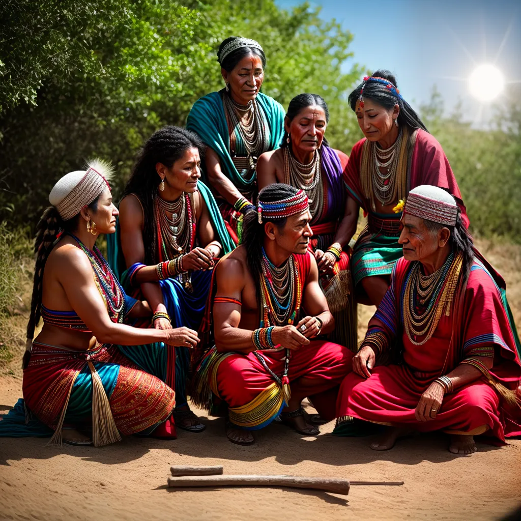 Fotos tribo fogo tradicao pintura cultura