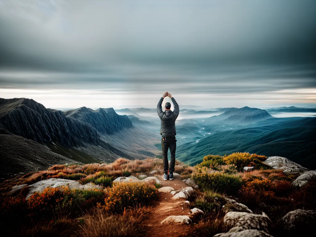 Como transcender seus limites pessoais. 1 Fotos vitoria montanha paisagem altura