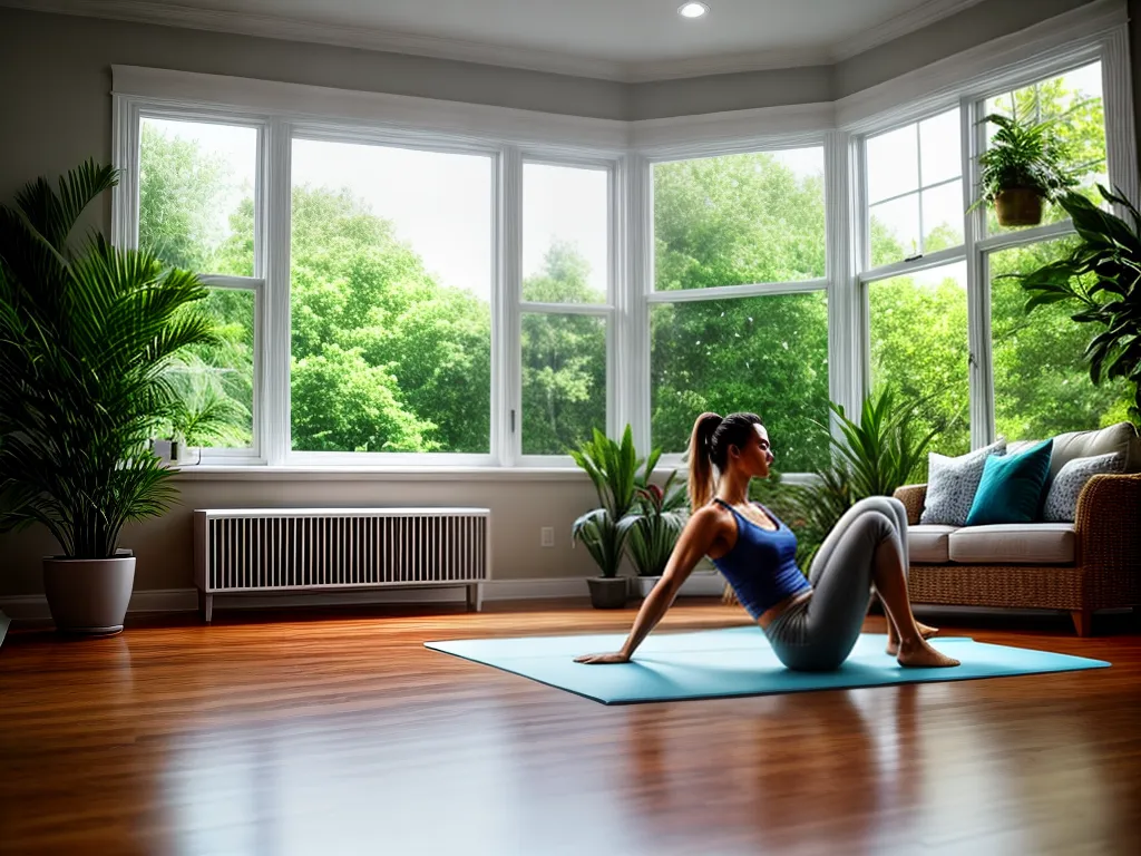 Fotos yoga sala planta ar fresco