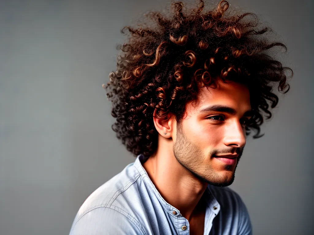 Imagens corte crespo masculino