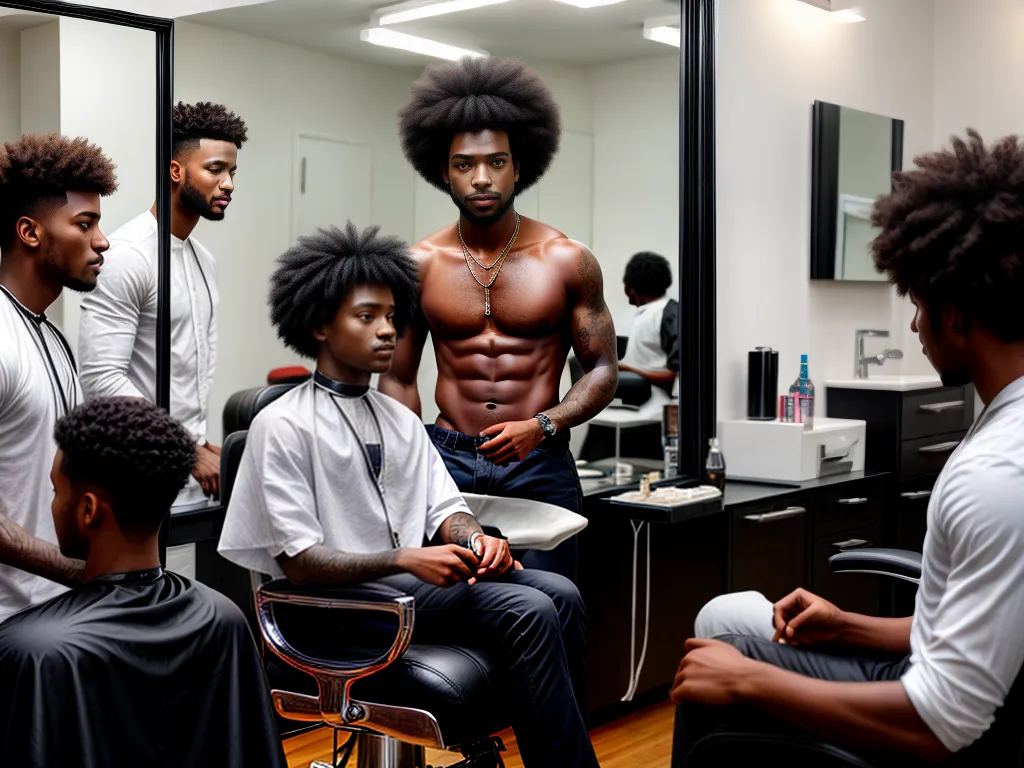 Descubra os 7 Cortes de Cabelo Masculino Afro que Vão te Deixar Irresistível! 1 Imagens cortes de cabelos masculinos afros