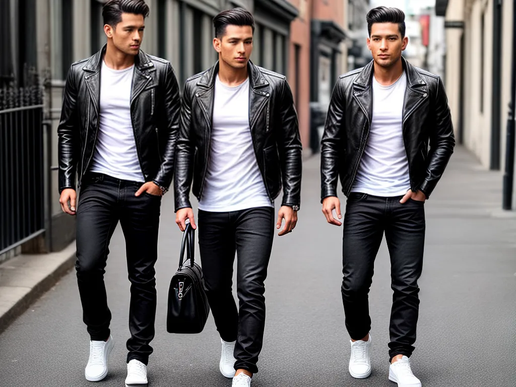 Arrase no Estilo com a Jaqueta de Couro Masculina! 1 Imagens jaqueta de couro masculina como usar